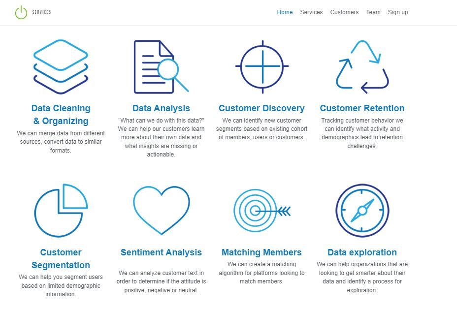 null Servicios Datables website